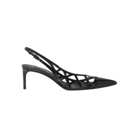 Dolce & Gabbana NIB Lollo 60mm Patent Leather Pumps in Black Size 39.5 - Picture 1 of 12